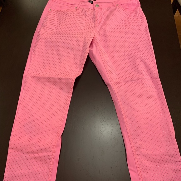 Dots Pants - Pink with gold polka dot pants